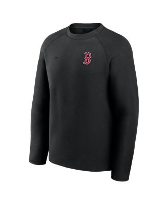 Men's Black Boston Red Sox Tech Fleece Raglan Sweatshirt