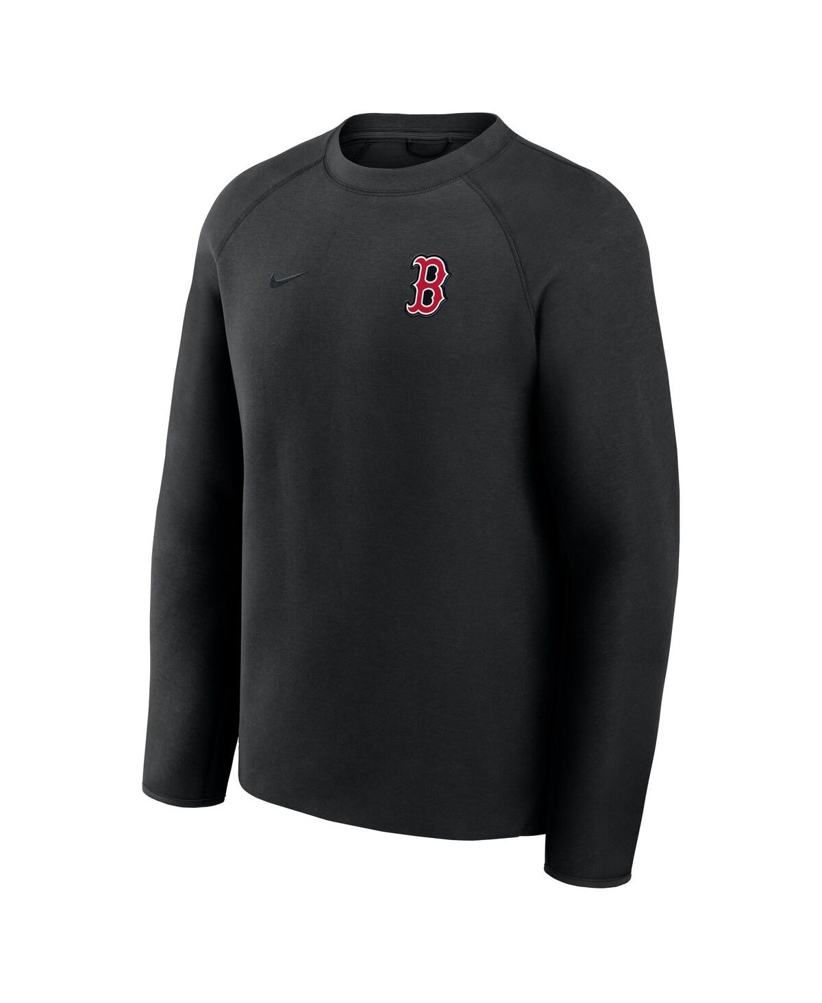 Nike Men's Black Boston Red Sox Tech Fleece Raglan Sweatshirt
