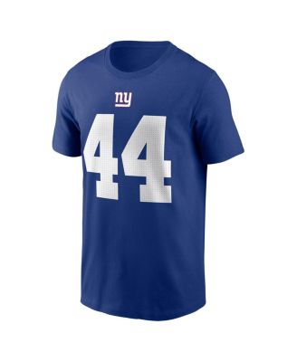 Men's Cam Skattebo Royal New York Giants Name Number T-Shirt