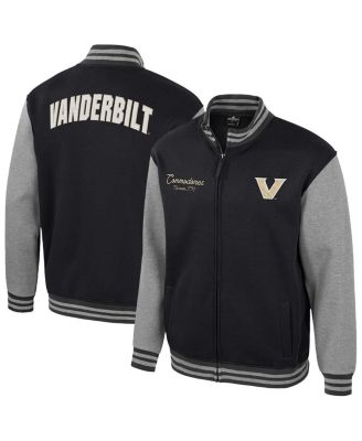 Colosseum - Men's Black Vanderbilt Commodores Ambi-Turner Full-Zip Varsity Jacket