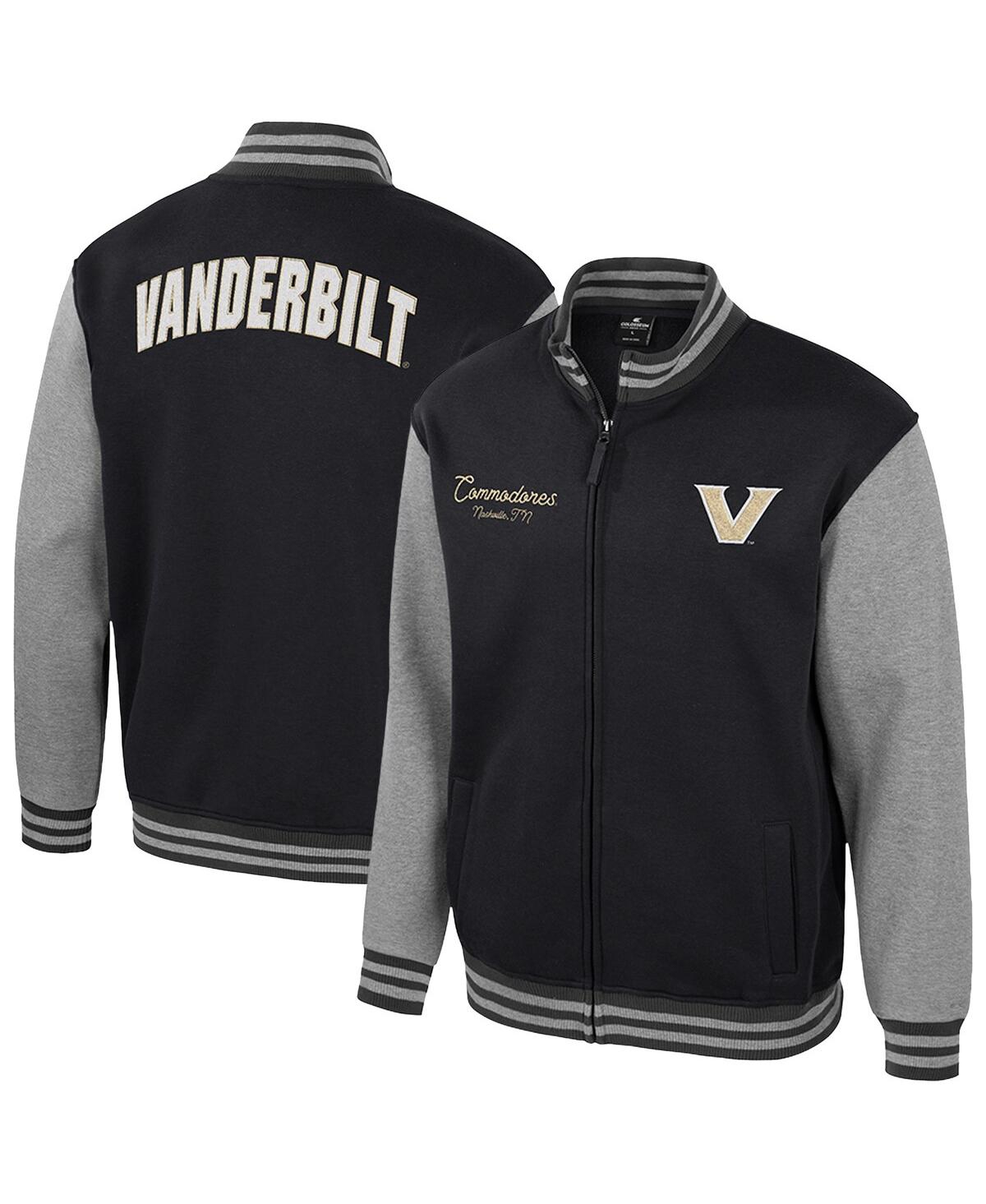 Colosseum Men's Black Vanderbilt Commodores Ambi-Turner Full-Zip Varsity Jacket