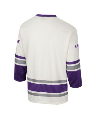 Men's Cream Kansas State Wildcats Puck Proud Fashion Hockey Jersey