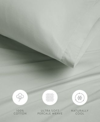 Ultra Soft Percale Cotton 4-Pc. Sheet Set, King