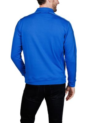 Men's Textured Knit Performance Quarter Zip