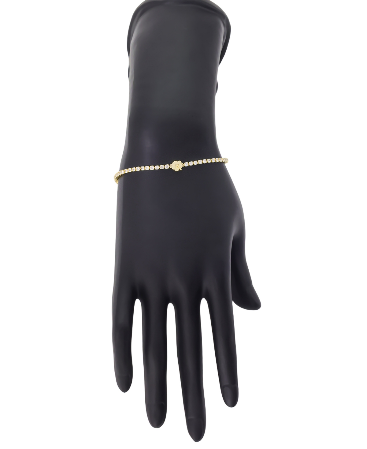 Disney Lilo And Stitch Cubic Zirconia Bracelet And Earring Set In Gold