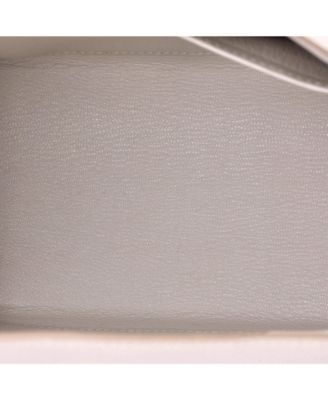 Kelly 25 Handbag Grey Epsom with Gold Hardware