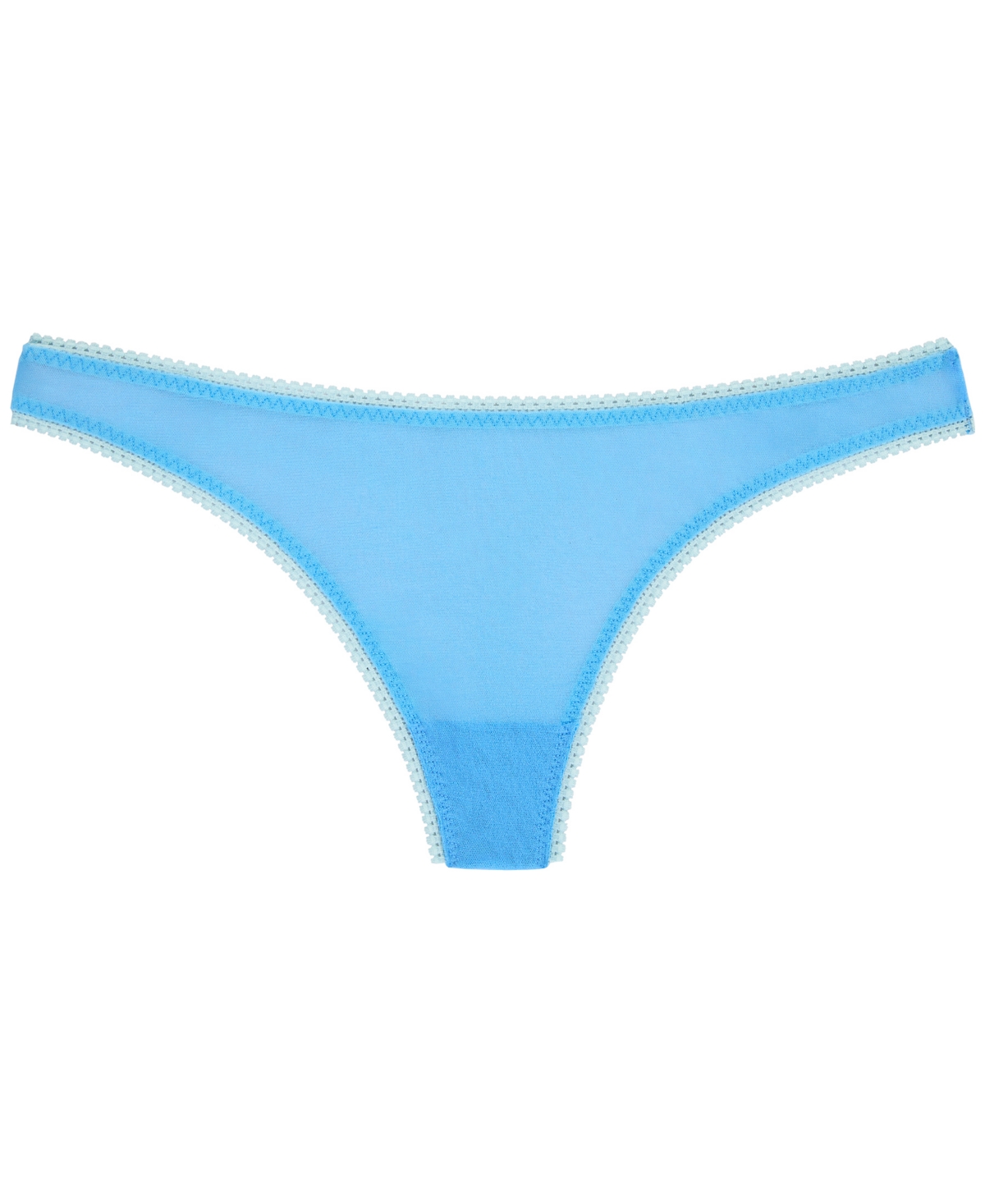 On Gossamer Women's Mesh Thong Underwear 3512 In Blue