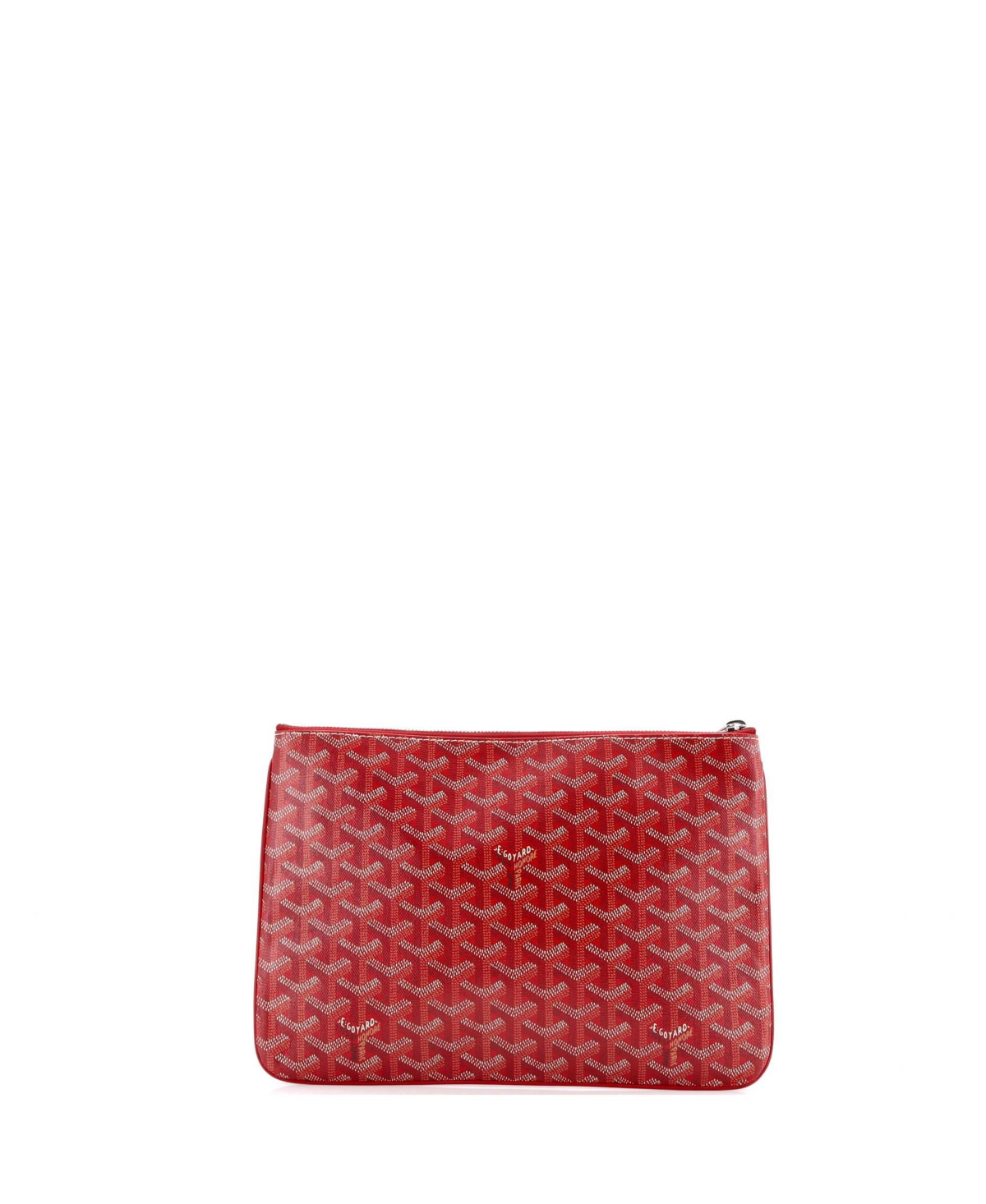 Pre-Owned Goyard Mm Senat Zip Pouch Coated Canvas