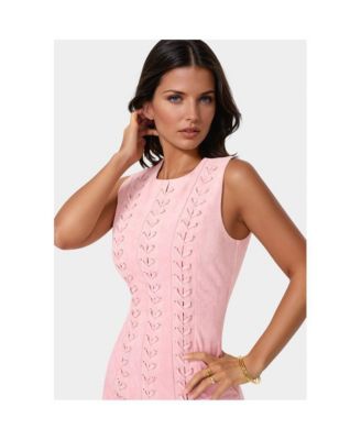Women's Faux Suede Lace Up Mini Dress