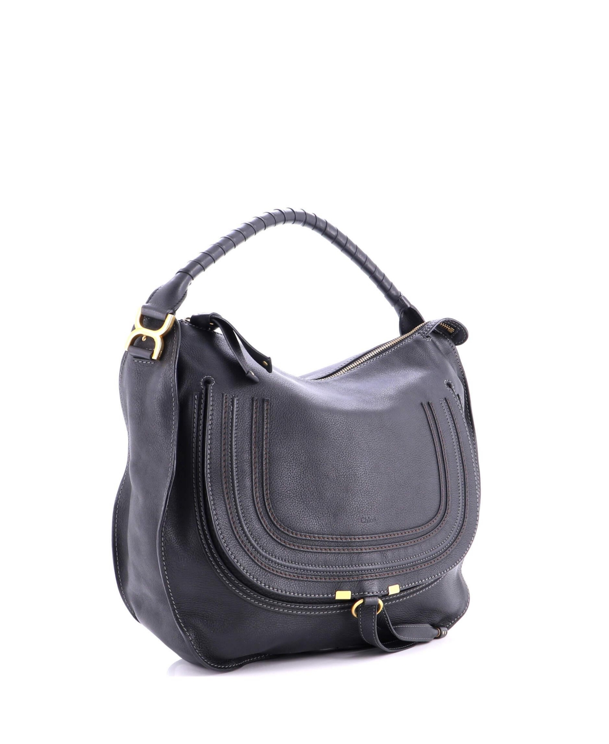 Pre-Owned Chloe Large Marcie Hobo Leather