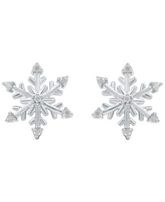 Diamond Earrings (1/10 ct. t.w.) in Sterling Silver