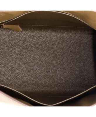 Kelly 28 Handbag Brown Madame with Gold Hardware