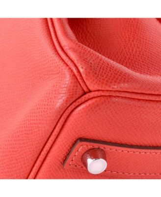 Birkin 30 Handbag Pink Epsom with Palladium Hardware