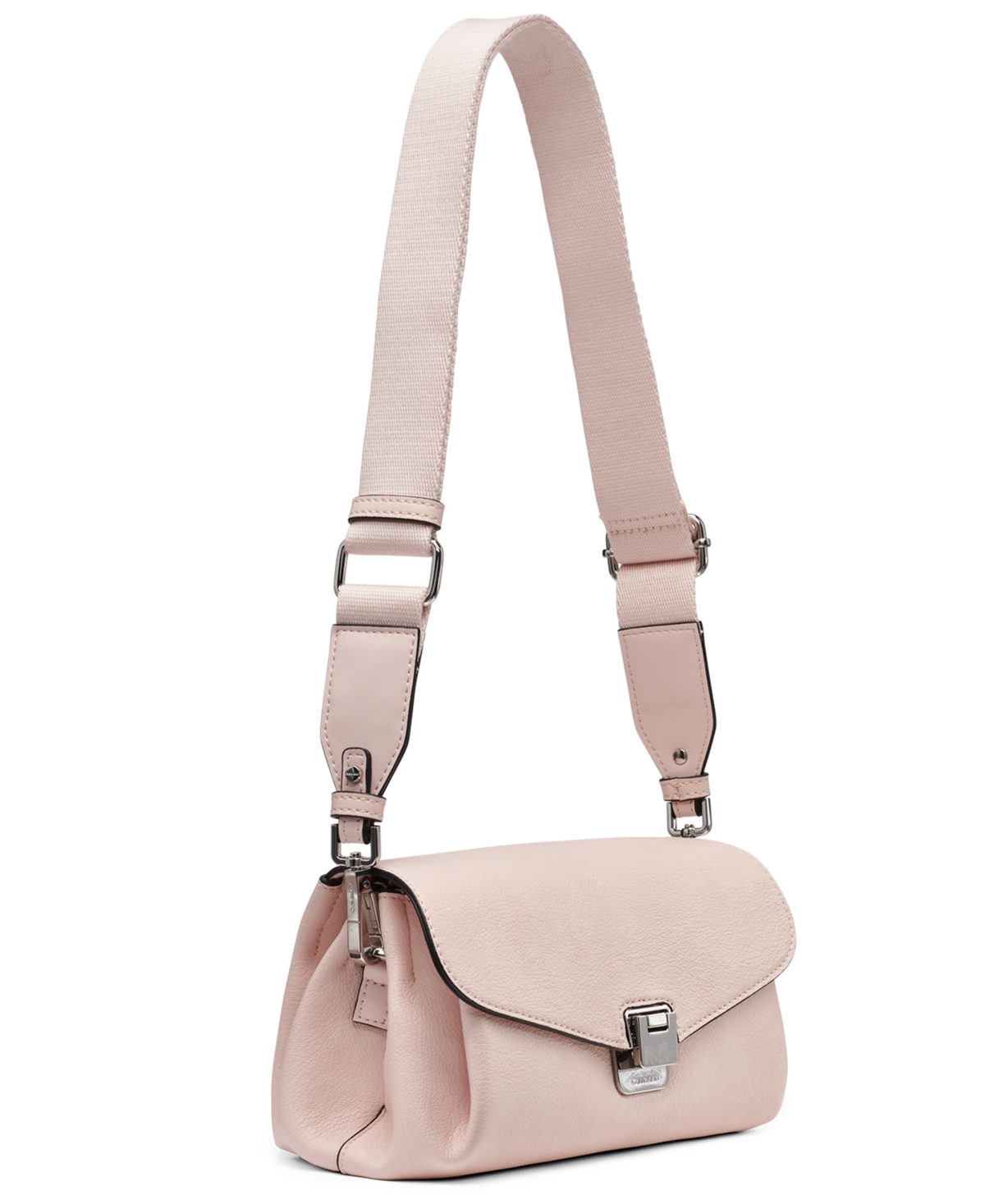 Macy's Kala Metal Lock Crossbody Bag In Pink