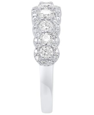 Lab-Grown Diamond Ring (1 ct. t.w.) in Sterling Silver or 14k Gold Plated Sterling Silver