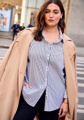Women's Plus Size Breanna Classic Poplin Shirt