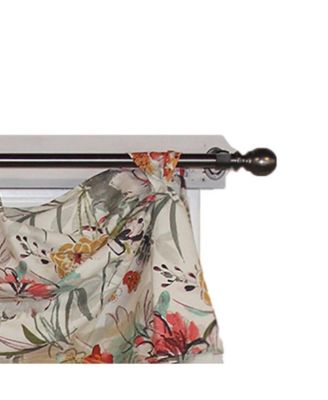 Kira 3-Scoop Victory Swag Multi. 4 Tabs 64"W x 26"L For windows up to 60"W