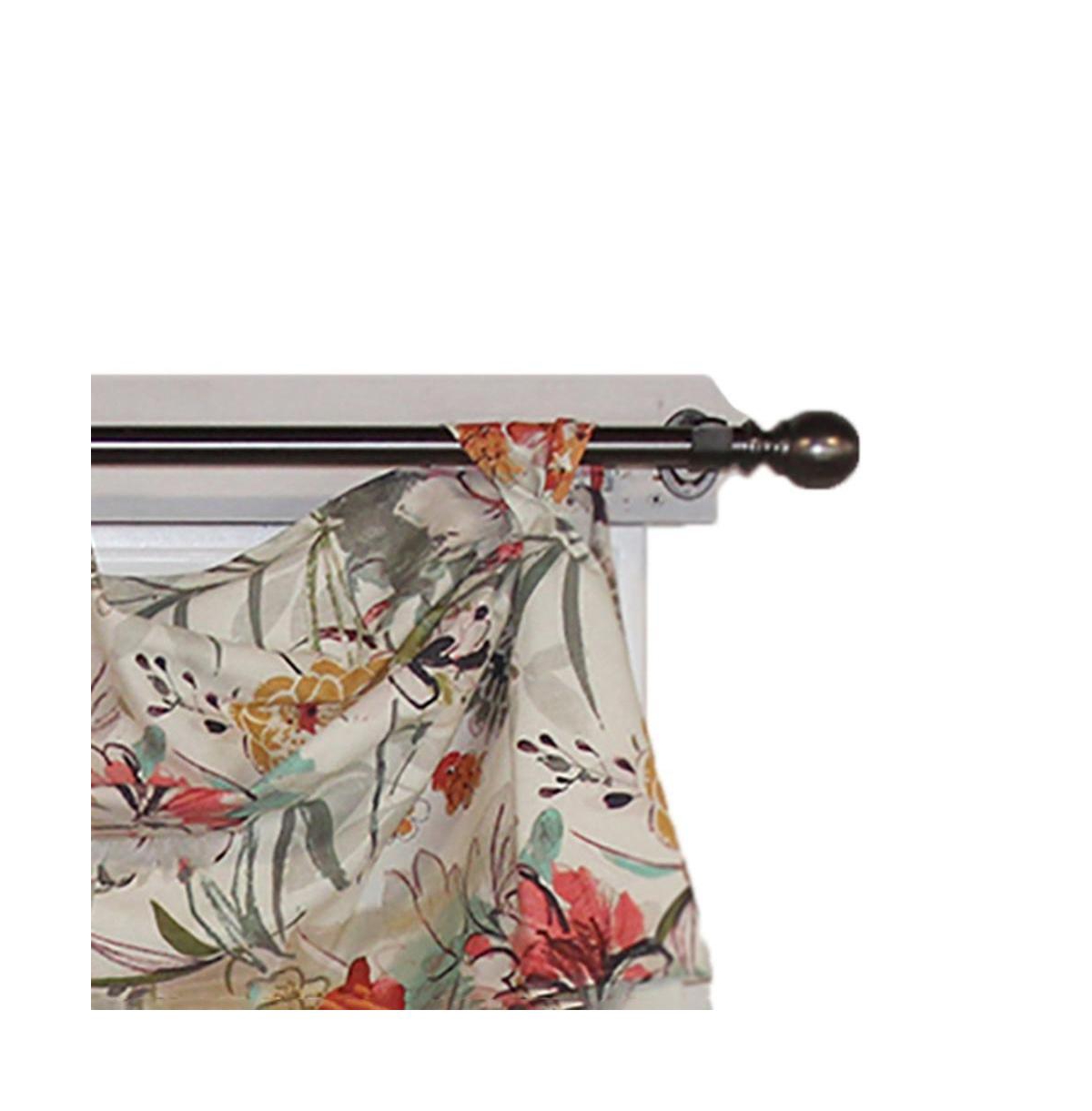 Rlf Home Kira 3-Scoop Victory Swag Multi. 4 Tabs 64"W x 26"L For windows up to 60"W