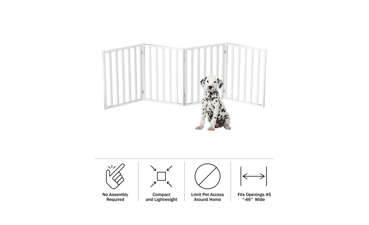 Pet Adobe 4-Panel Indoor Foldable Pet Gate