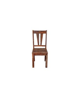 Kalispell Solid Sheesham Wood Dining Chair, Brown (Set of 2)