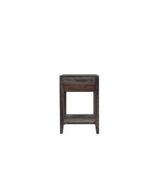 Fall River Solid Sheesham Wood End Table, Natural