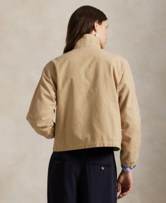 Women's Canvas Stand Collar Jacket