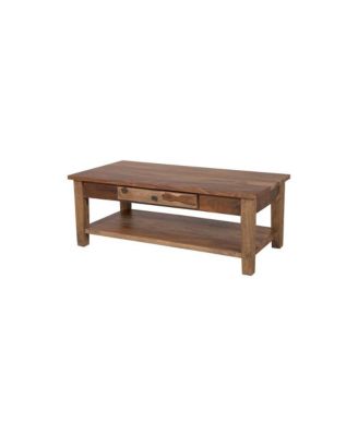 Taos Solid Sheesham Wood Coffee Table, Brown