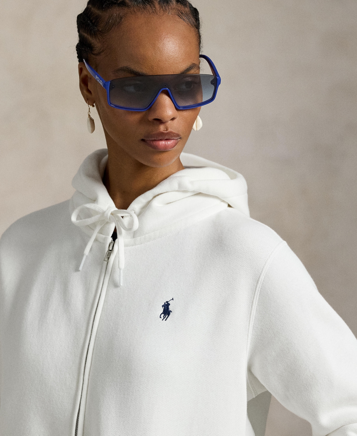 Polo Ralph Lauren Women's Fleece Full-zip Hoodie In Animal Print