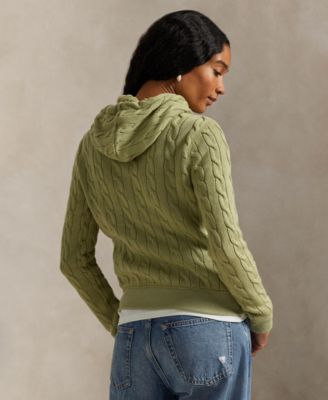 Women's Cable-Knit Full-Zip Hoodie