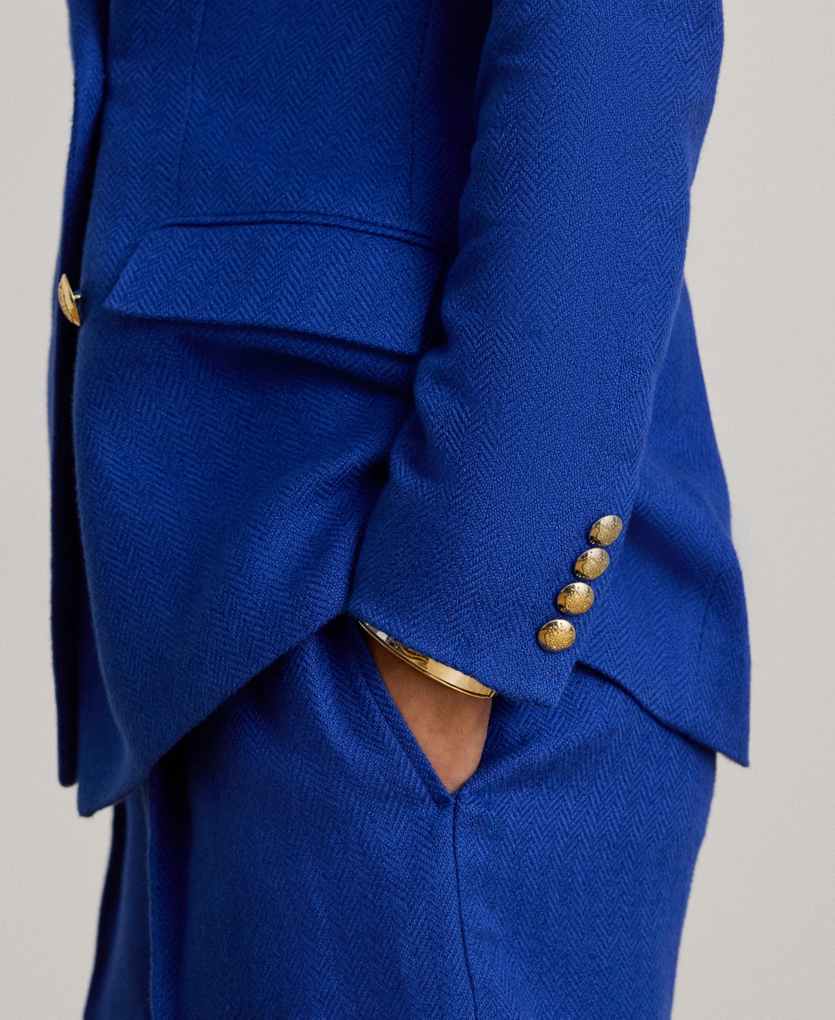 Ralph Lauren Women's Double-breasted Blazer In Blue