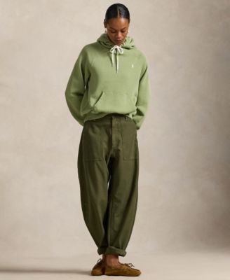 Women's Shrunken Fit Fleece Hoodie Sweatshirt