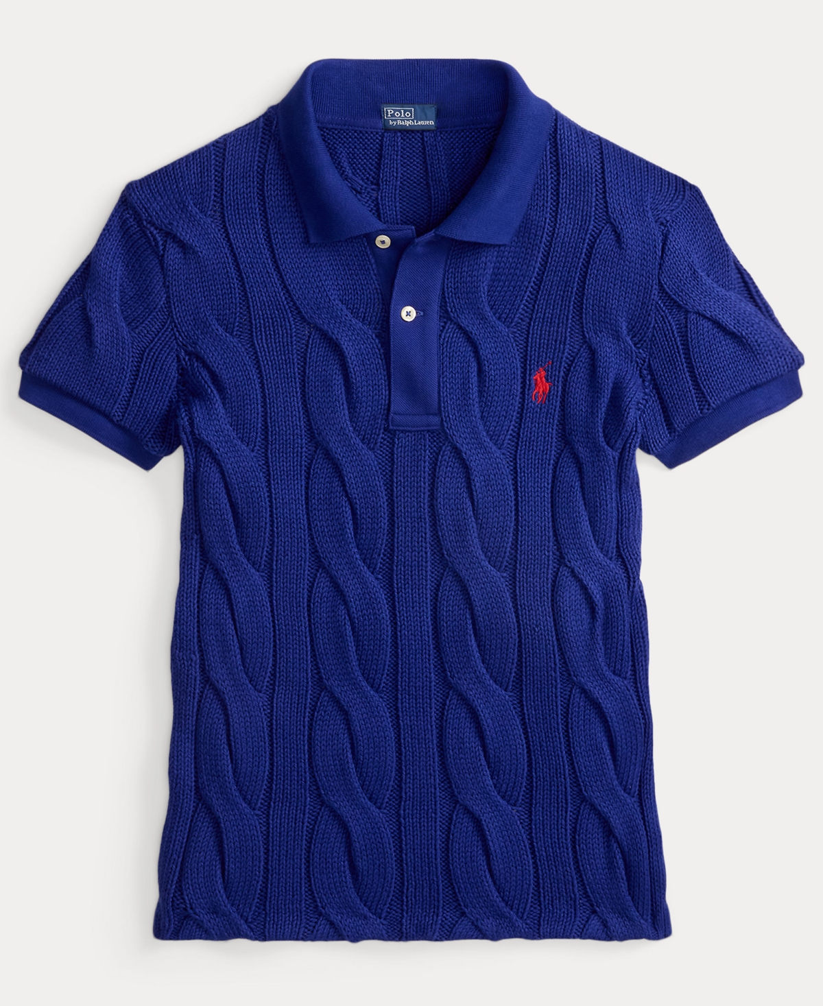 Polo Ralph Lauren Women's Cable-Knit Polo Sweater