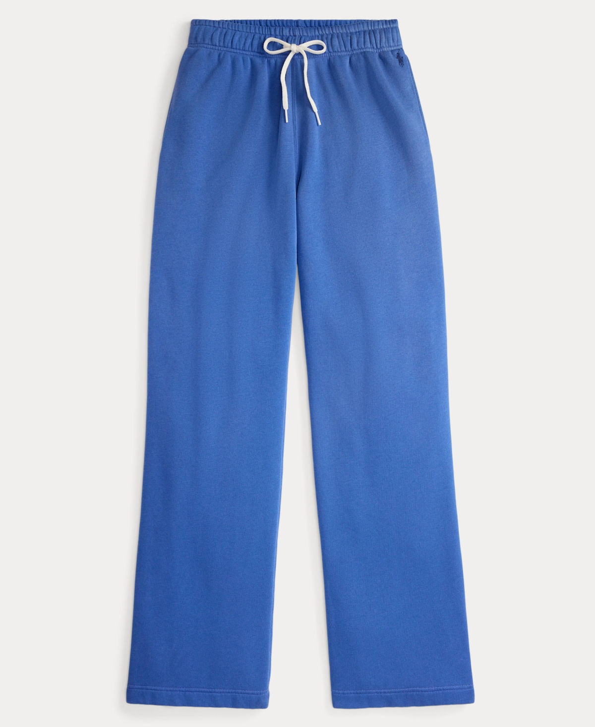 Polo Ralph Lauren Women's Drawstring Fleece Wide-leg Sweatpant In Blue