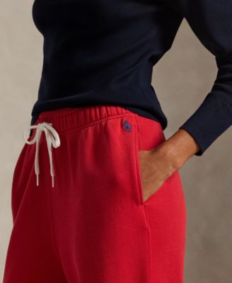 Women's Drawstring Fleece Wide-Leg Sweatpant