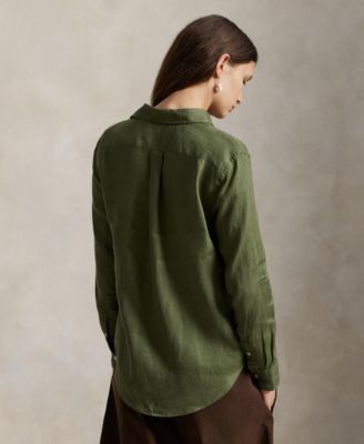 Women's Classic-Fit 100% Linen Shirt
