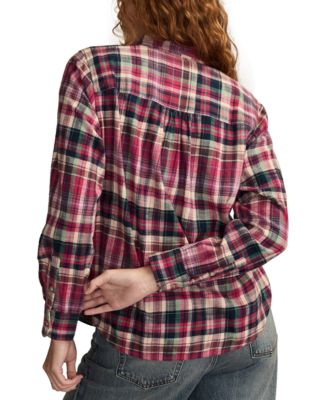 Women's Clyde Plaid Boyfriend Button-Down Shirt