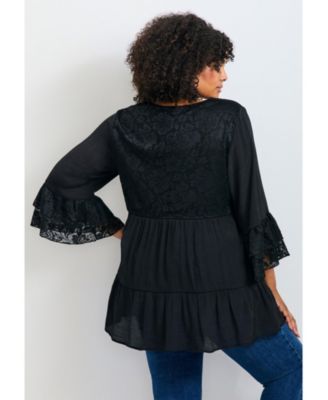 Women's Wallflower Lace Detail Tunic