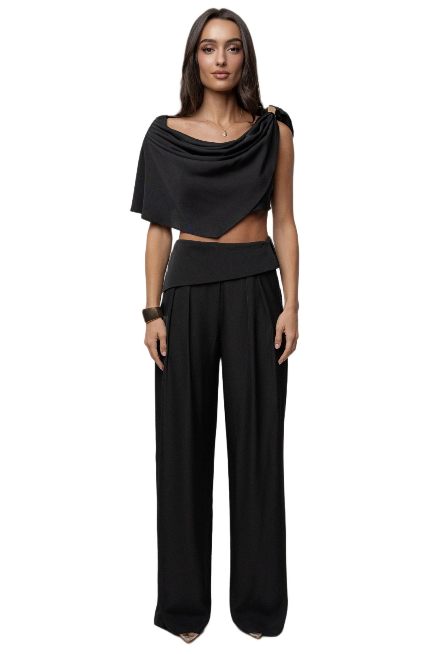 Женские брюки JLUXLABEL Executive Trousers, цвет: Чёрный — фото 3