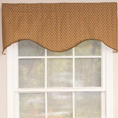 Meadow Cornice 100% Cotton with Fully Lined 3" Rod Pocket Valnance for Windows Curtains