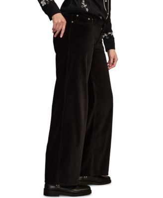 Women's Velvet Sweet Mid-Rise Wide-Leg Jeans
