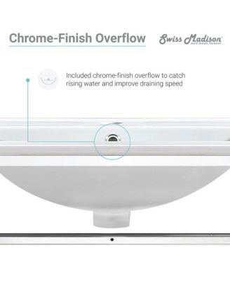 Pierre 24 Single, Open Shelf, Chrome Metal Frame Bathroom Vanity