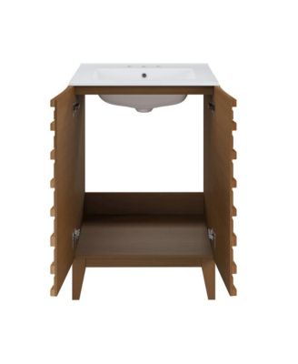 Cascade 24 in. Bathroom Vanity, 3-Hole Ceramic Sink Top