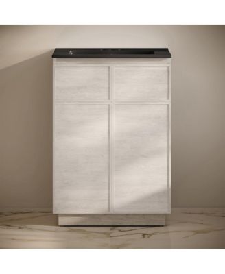 24" MDF Freestanding Bathroom Vanity, 3-Hole Centerset Sink Top