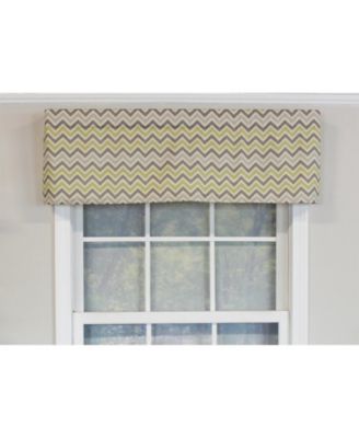 See Saw Tailored 100% Cotton with Fully Lined 3" Rod Pocket Valnance for Windows 50" x 14" Blue