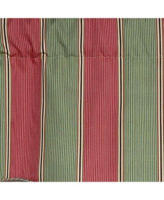 Parlor Stripe Cornice Window Treatment Valance Fits up to 48"W 3" Rod Pocket 50" x 17" Watermelon