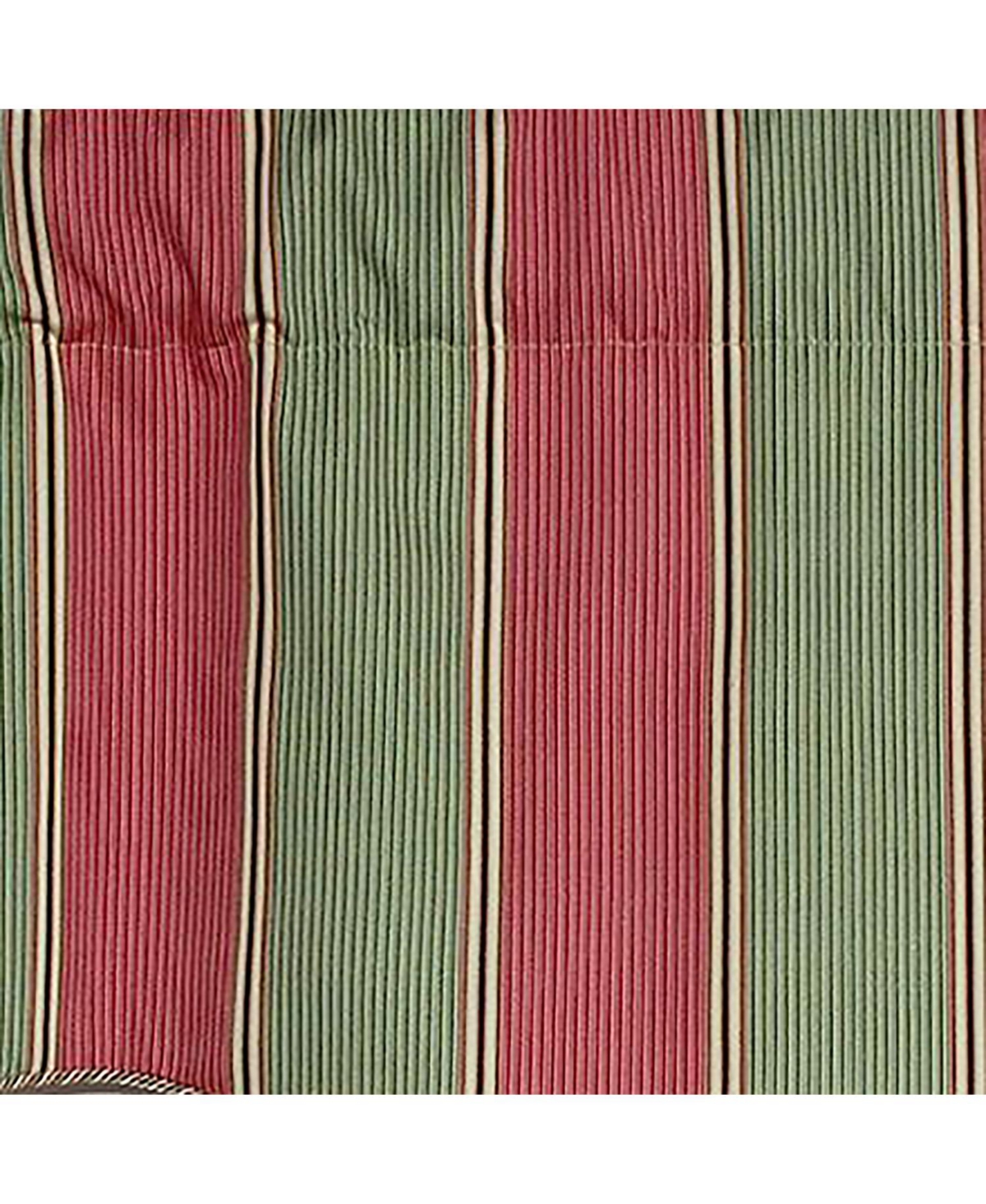 Rlf Home Parlor Stripe Cornice Window Treatment Valance Fits up to 48"W 3" Rod Pocket 50" x 17" Watermelon
