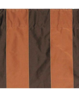 Pascal Corded Cornice 100% Cotton with Fully Lined 3" Rod Pocket Valnance for Windows 50" x 17" Chocolate