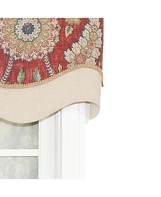 Wakeshire Glory All Season 3" Rod Pocket Valance 50" x 16" Garnet by RLF Home