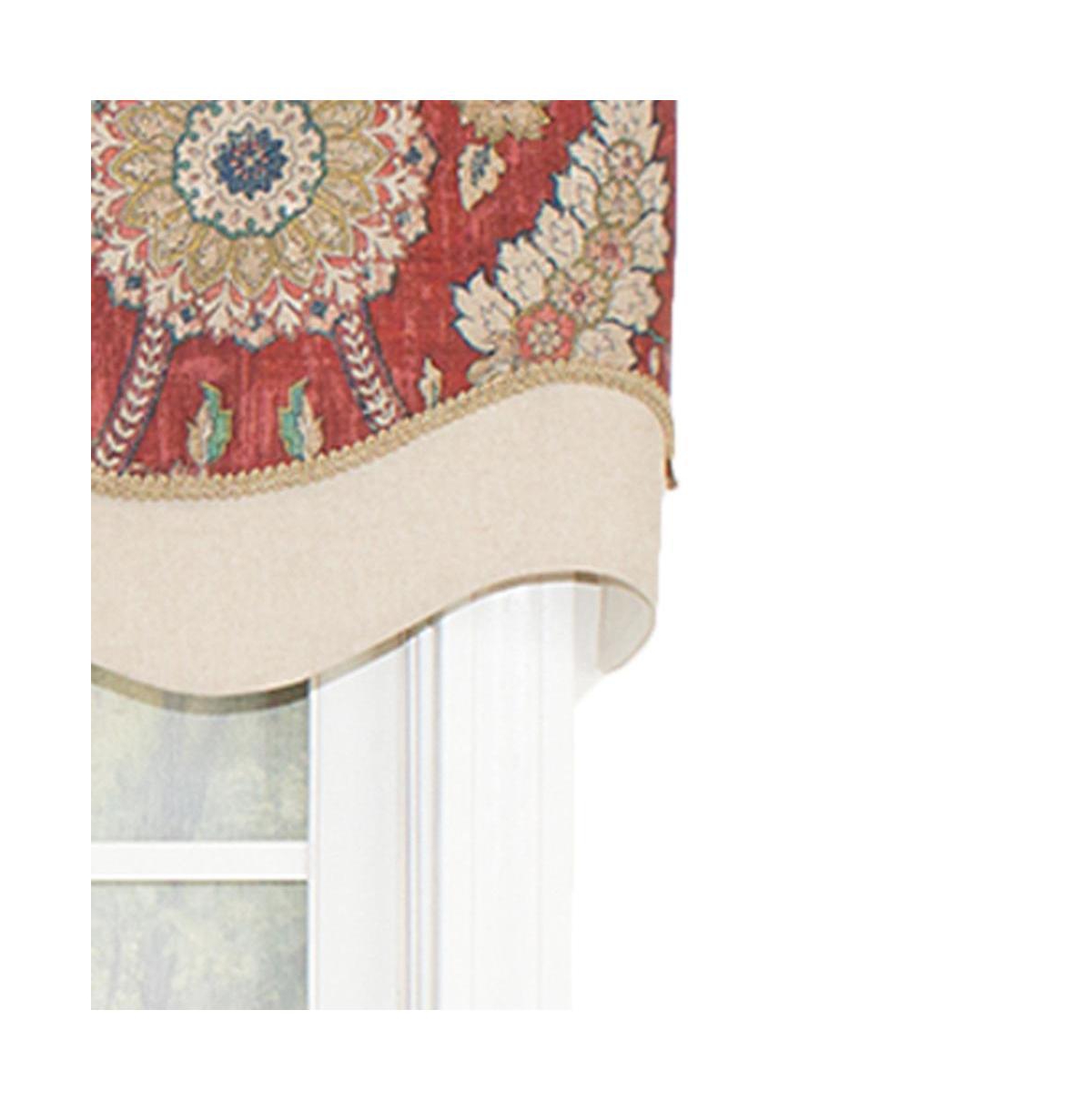 Wakeshire Glory All Season 3" Rod Pocket Valance 50" x 16" Garnet by Rlf Home