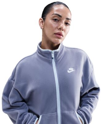 Women's Polar Club Fleece Loose Cozy Track Jacket
